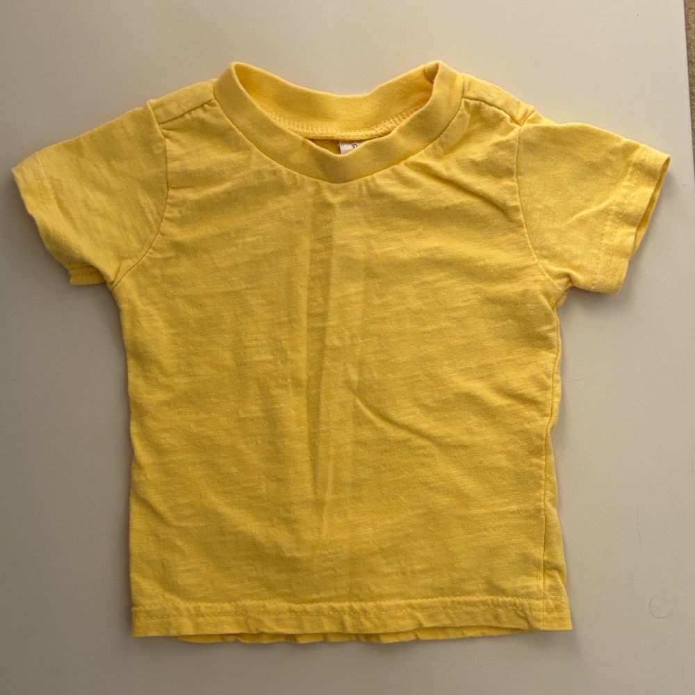 Baby Essentials Sunny Yellow Tee Size 6M